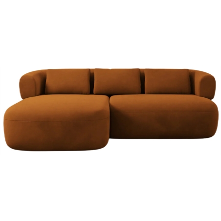 Micadoni Jenny Corner Sofa 200 cm left side orange