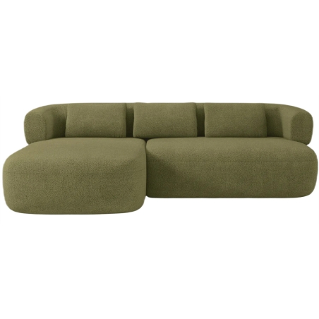 Narożnik Jenny 225cm Micadoni strona lewa odcienie zielonego