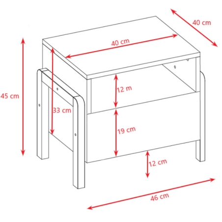 Victor Bedside Table Kocot Kids