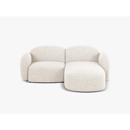 Strona narożnika - Prawa, kolor - odcienie beżu, Tkanina Szenil Blair - Szenil (Eden) / Jasny beżowy