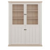 Pontypool Forte 4D Display Cabinet white/Riva oak