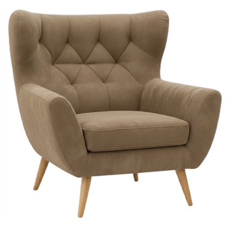 Voss brown armchair Gala Collezione Fast Delivery
