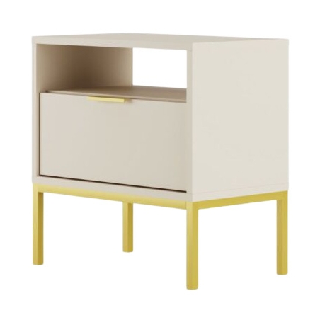 Austin Nightstand Kocot Meble cashmere/gold