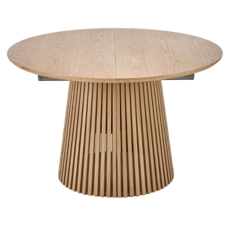 Fargo Extendable Round Dining Table Halmar natural oak