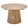 Fargo Extendable Round Dining Table Halmar natural oak