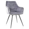 Krzesło Lilia Velvet Szare Signal