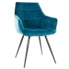 Krzesło Lilia Velvet Turkusowe Signal