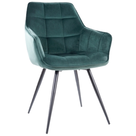 Lilia Velvet Green Signal chair