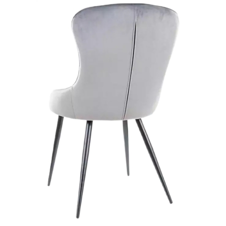 Lotus Velvet grey Bluvel 14 chair Signal