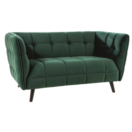 Sofa Castello 2 Velvet zielony Bluvel 78 / Wenge Signal