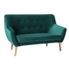 Sofa Nordic 2 Velvet zielona tapicerka Bluvel 78 Signal