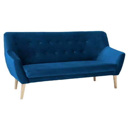 Sofa Nordic 3 Velvet navy blue upholstery Bluvel 86 Signal