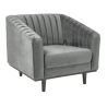 Fotel Asprey 1 Velvet Szary Bluvel 14 Signal