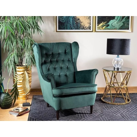Fotel Harry Velvet Zielony Bluvel 78 Signal
