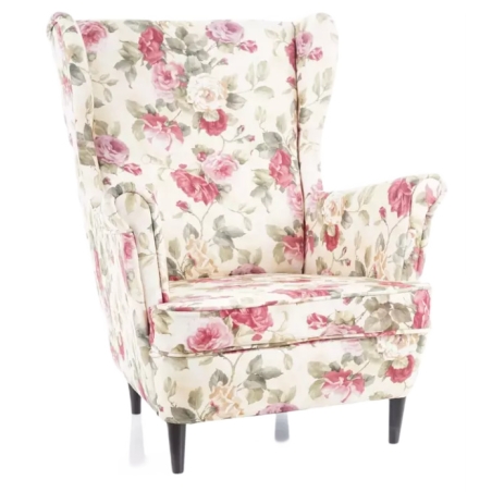 Lord Coral Wm 82 armchair (flowers) Signal