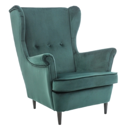 Lord Velvet armchair Green Bluvel 78 Signal
