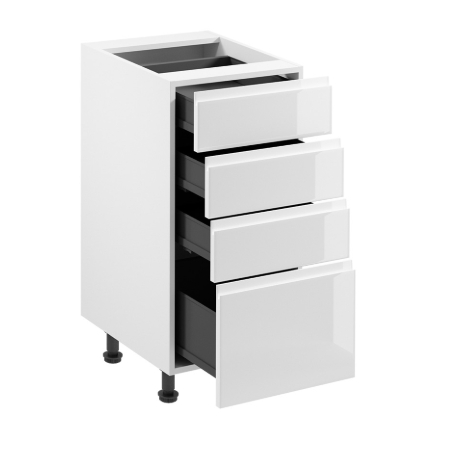 Base cabinet D40S4 with four drawers Aspen Gala Meble