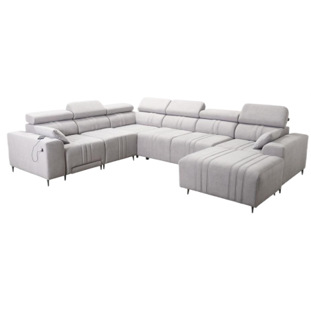 Fabrio VIII MIX U-Shaped Corner Sofa with Relax Function – Brattex