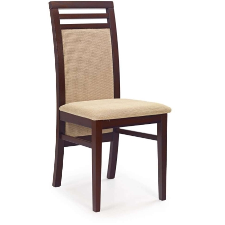 Sylwek 1 chair dark walnut torent beige Halmar