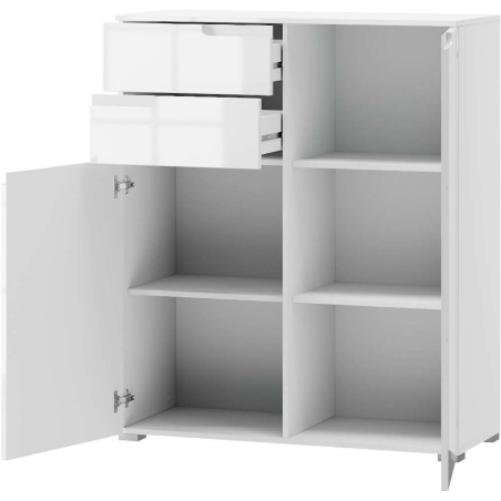 Chest of drawers Selene white gloss Type 07 Szynaka Meble
