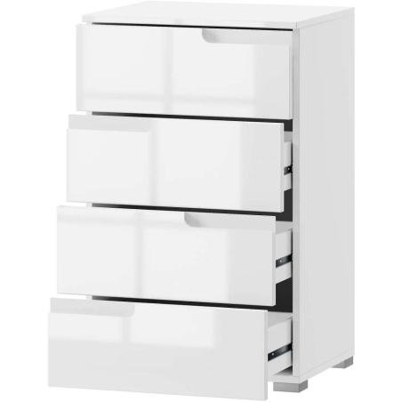Chest of drawers Selene white gloss Type 02 Szynaka Meble