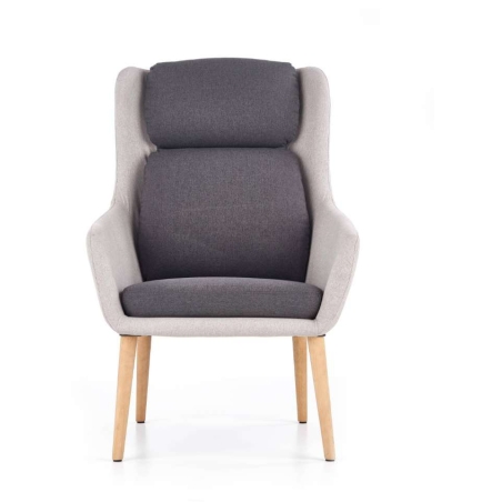 Purio armchair light and dark ash Halmar