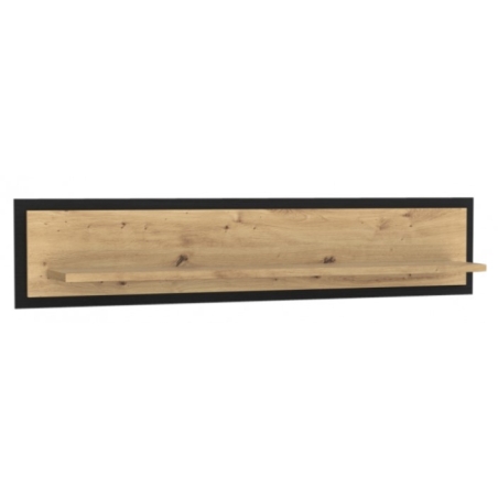 Trondheim wall shelf TDHB11 artisan oak / black oak Forte