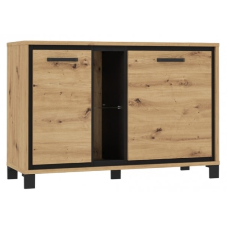 Trondheim L chest of drawers TDHK232L artisan oak / black oak Forte