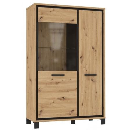 Trondheim Cabinet L TDHV622L artisan oak / black oak Forte