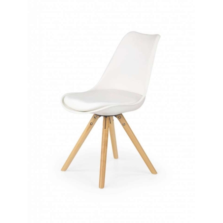 K201 white eco leather chair Halmar