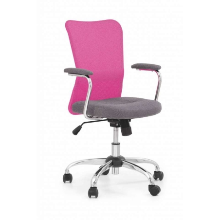 Andy youth armchair ash / pink Halmar