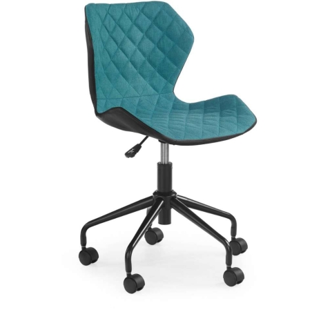 Matrix youth armchair black / turquoise Halmar