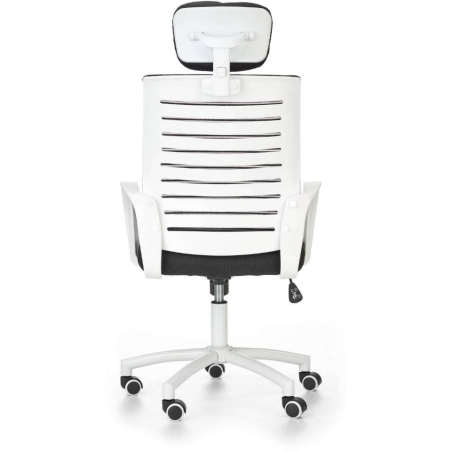 Socket office armchair black and white Halmar