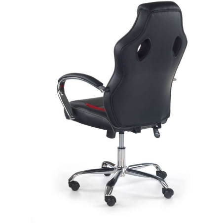 Scroll office armchair black / red / ash Halmar
