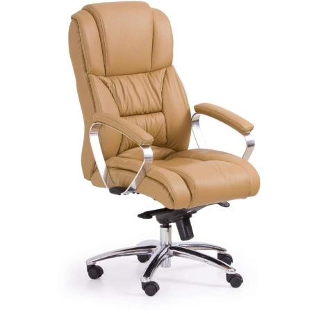 Foster office armchair light brown - leather Halmar