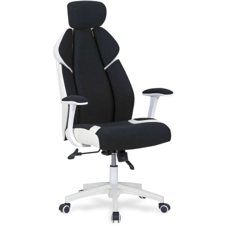 Chrono office armchair black and white Halmar