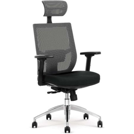 Admiral office armchair ash / black Halmar