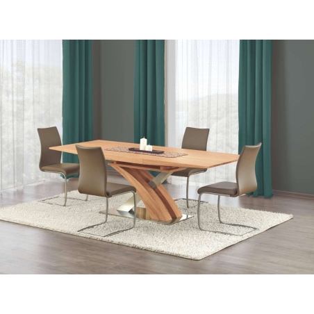 Sandor folding table oak gold Halmar
