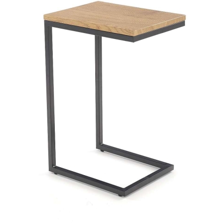 Nisa bench oak gold black frame Halmar