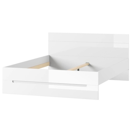 Bed 160 cm Selene white gloss Type 33 Szynaka Meble