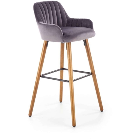 H93 hoker tapicerowany  ciemny popiel Halmar
