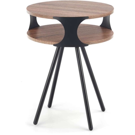 Kirby bench black / dark sonoma oak Halmar