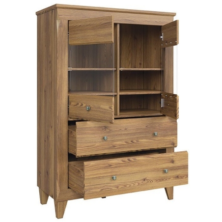 Bench unit Bergen REG1W2W Black Red White