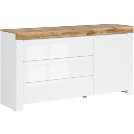 Holten chest of drawers KOM1D3S Black Red White