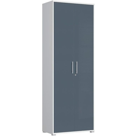 Wardrobe Office Lux SZF2D Black Red White