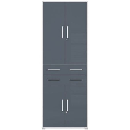 Office Lux bookcase REG4D2S Black Red White