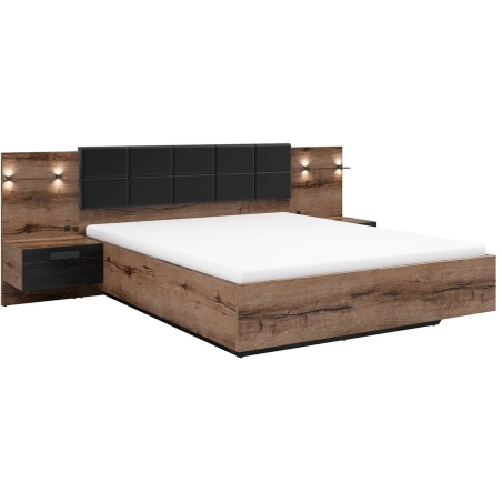 Kassel LOZ/160/B bed Black Red White