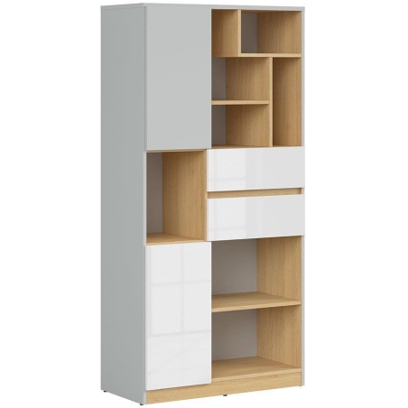 Nandu bookcase REG2D2S Black Red White