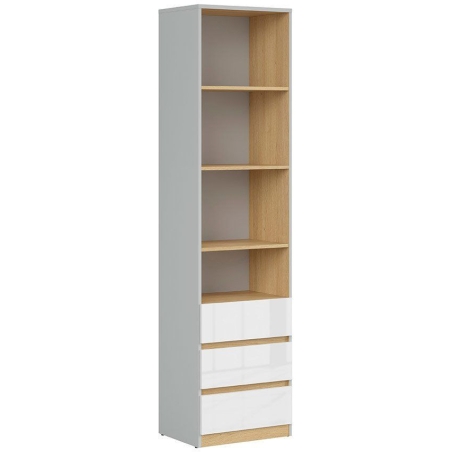 Nandu REG3S bookcase Black Red White