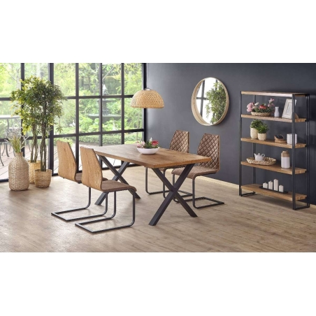 Xavier folding table 160-250 light oak Halmar
